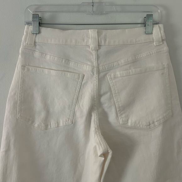 Madewell Women's The Perfect Vintage Wide Leg Crop Jean White 27 P Petite New - Picture 7 of 10